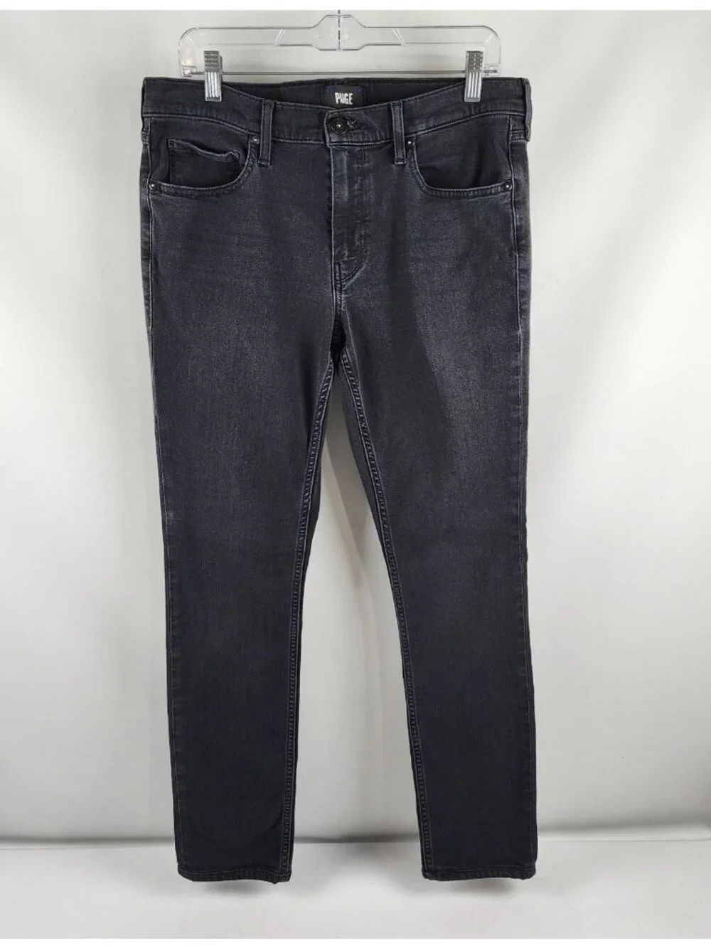 PAIGE Jeans Mens 33x30 Black Lennox Denim